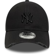 New Era Wash Distress 9Forty Neyyan Siyah Şapka.-