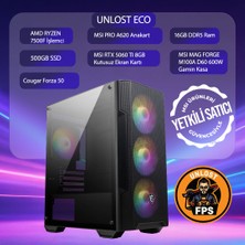 Tebilon Amd Ryzen 7500F-MSI Rtx 5060TI Shadow 8gb Bulk-Msı A620-16GB-500GB Ssd-Oem Paket