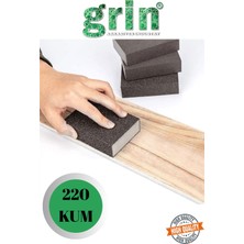 mobilyap Grin 220 Kum Sünger Zımpara Ahşap Mobilya Çelik Metal Tencere Tava Hobi Takoz El Zımpara Islak Kuru