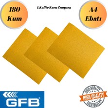 mobilyap Gfb - 180 Kum Kağıt Zımpara Su Zımparası Sarı Leke Banyo Mutfak 1.kalite Sulu Kuru Yüzey