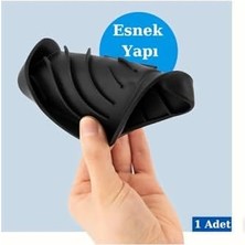 Aesco Silikon Mutfak, Banyo Su Giderli Vantuzlu Esnek Sabunluk Bordo Renk