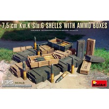 Miniart 35457 1:35 7,5 cm Kw.k Stu.g Mermileri ve Mühimmat Sandıkları