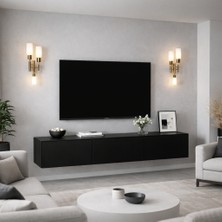 Alina Dizayn Lukka    Tv   Ünitesi   Siyah