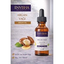 Envisha Beauty %100 Doğal Argan Yağı 20 ml Cilt, Saç ve Vücut İçin Etkili Bitkisel Yağ