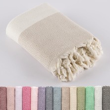 Aesco LUCIDUS®%100 Organik Pamuk – Hızlı Kuruyan, Kum Tutmayan Plaj & Banyo Havlusu | Premium Türk Havlusu, Oeko-Tex Sertifikalı (Mocha)