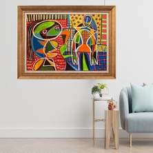 Giyense Altın Varaklı Çerçeveli Paspartulu  Tablo CRD288