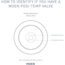 Aesco T2471BN Posi-Temp Pressure-Balancing Modern Valve, Valve Required, Brushed Nickel