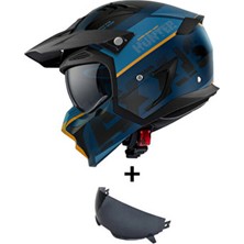 Axxis Hunter Sv Block C3 Matt Yellow Çift Vizörlü Çene Çıkabilen Model