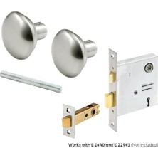 Aesco E 2498 Stil Kapı Kolları Nikel Kaplama, 5,5 cm Dış Çap (Tekli Paket)