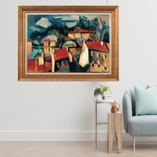 Giyense Altın Varaklı Çerçeveli Paspartulu  Tablo CRD406
