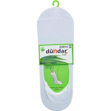 Dündar Erkek Bambu Babet Çorabı - Kaymaz Silikonlu 6’lı Paket Beyaz