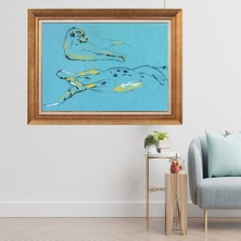 Giyense Altın Varaklı Çerçeveli Paspartulu  Tablo CRD076