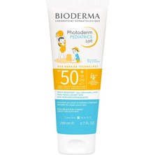 Aesco Photoderm Pediatrics Lait SPF50+ Bebek ve Çocuklar Için Çok Yüksek Koruma Sağlayan, Suya ve Kuma Dayanıklı Süt Formda Güneş Kremi 1 Yaş ve Üzeri, Parfümsüz 200 ml