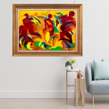 Giyense Altın Varaklı Çerçeveli Paspartulu  Tablo CRD854