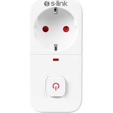 Aesco SL-010 16A/250V 750 Joule Anahtarlı Duyarlı Devre ve Akım Korumalı Tekli Priz