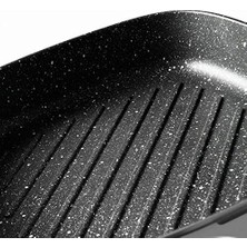 Aesco Gem Çıkarılabilir Saplı Izgara Kare Tava Gri 24 cm