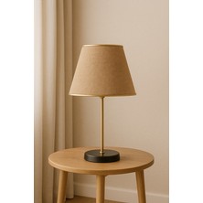 Eslight Slim Abajur Masa Lambası Bej E65S