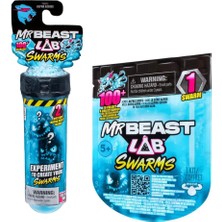 Aesco Abesons Mr. Beast Lab Swarms Test Tüpü 2'li Paket, 2,54 cm Temalı Sürüler Koleksiyonluk Mr. Beast Lab La Mystery 1 Inç Figür Tekli Paket, 1 Paket