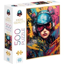 Aesco Pilot Kadın 500 Parça 2,2mm Kalınlık 48X33CM Profesyonel Hobi Puzzle Yapboz Serisi