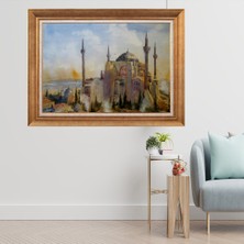 Giyense Altın Varaklı Çerçeveli Paspartulu  Tablo CRD224