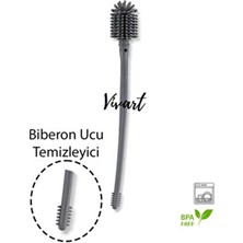  tr' de tek biberon ve biberon ucu temizleme fırçası silikon şişe yıkama fonksiyonlu uzun saplı