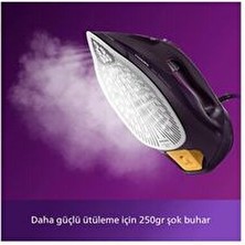 Philips Buharlı Ütü Azur DST7061/30 Koyu MOR569MYSERI