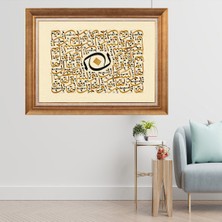 Giyense Altın Varaklı Çerçeveli Paspartulu  Tablo CRD395