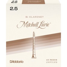 D'addario RML10BCL250 Mitchell Lurie Bb Klarnet Kamışı No: 2.5 (Orta Seviye/eğitim) - 10'lu Paket | Yumuşak ve Kontrollü Çalım, Dengeli Artikülasyon