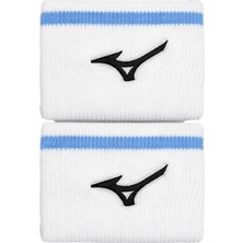 Mizuno Wristband Short Unisex Bileklik Beyaz / Mavi