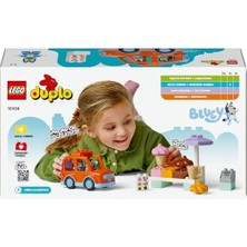 Aesco Bluey ile Dondurma Gezisi 10458-2 Yaş ve Üzeri Çocuklar Için Araçlı Rol Oyunu Sunan Yaratıcı Yapım Seti, Doğum Günü Hediye Fikri (22 Parça)