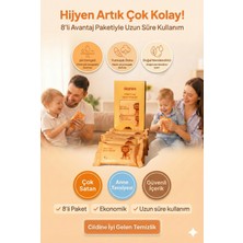 Culiq Islak Mendil Hassas Ciltler Için Cep Boy Çocuk ve Yetişkinler Kokulu 8’li Paket