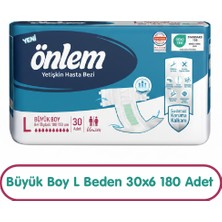 Önlem Hasta Bezi L Beden 30X6 180 Adet