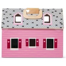 Aesco & Doug - Ahşap Taşınabilir Küçük Mobilyalı Ev (13701)