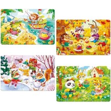 Aesco Toys 4 Mevsim Puzzle