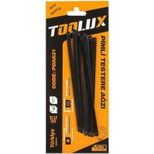 Aesco Pimli Testere Ağzı, 12’li Set, 150 MM Uzunluk, 6 mm Kalınlık, Paslanmaz Çelik, Vakumlu Ambalaj, Basit Kullanım, Dayanıklı Kesim Ucu Takımı, Kıl Testere, PDA621