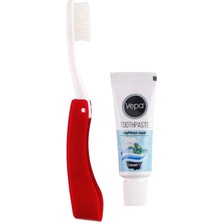Vepa Pocket Seyahat Seti | Katlanabilir Diş Fırçası ve 15 ml Diş Macunu