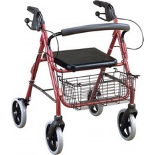 Wollex Wg-R 965 Katlanabilir Tekerlekli Walker Güvenli Fren Sistemi ve Taşıma Sepeti ile