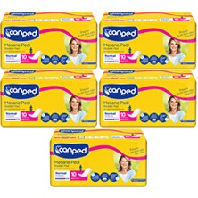 Canped 5 Paket 50 Adet Lohusa Pedi Normal/Orta (M-Medium) Beden Nefes Alabilen Yüzey ile Rahatlık