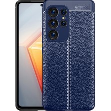ZM Store Galaxy S23 Ultra Uyumlu Kılıf Deri Yüzey Görünümlü Harika Kesim Niss Kapak
