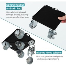 Aesco Yükseltme Büyük Mobilya Dolly, 5 360 ° Döndürme Tekerleği ve Frenli Mobilya Taşıyıcıları, Maksimum Yük 3500 Lbs, Ağır Mobilya Kanepe Dolabı Buzdolabı Için Mobilya Hareketli Aletler