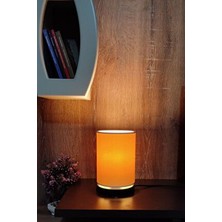 Eslight Animon Silindir Tasarım Masa Lambası Abajur Bej E703