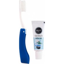 Vepa Pocket Seyahat Seti | Katlanabilir Diş Fırçası ve 15 ml Diş Macunu