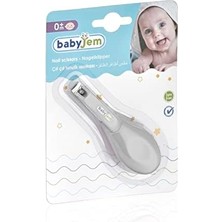 Aesco Bebek Kolay Kavrama Çıtçıt Tırnak Makası, Gri