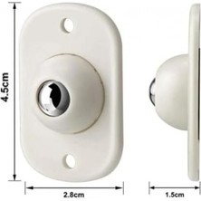 Aesco Pratik Bilyeli Eşya Kaydırma Aparatı, 4'lü Set Mini Yapışkanlı Tekerler, 360 Derece Dönebilen Küçük Bilyeli Tekerlekler