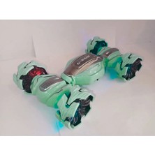 2.4ghz Full Fonksiyon Uzaktan Kumandalı Şarjlı Işıklı Su Yeşili Akrobat Drift Araba