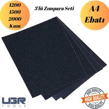 mobilyap Ugr - 3'lü Zımpara Seti Kağıt Zımpara Su Zımparası Sarı Leke Banyo Mutfak Sulu Kuru Yüzey