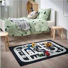 IKEA Koyu Gri 74X100 cm Çocuk Halısı