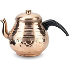 Sonay Bakırcılık Tombul Büyük Kahveci Bakır Çaydanlık 1,80 Lt