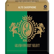 D'addario RGC10ASX300 Grand Concert Alto Saksafon Kamışı No: 3.0 (Profesyonel) - 10'lu Paket | Senfonik Ton Karakteri ve Üstün Kontrol