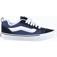 Vans Knu Skool Erkek Spor Ayakkabı (VN0009QCNWD1) Mavi Tekstil Malzeme Düz Taban Tasarımı ile Rahat Kullanım